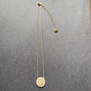 TOUCHSTONE CRYSTAL GOLDEN NECKLACE